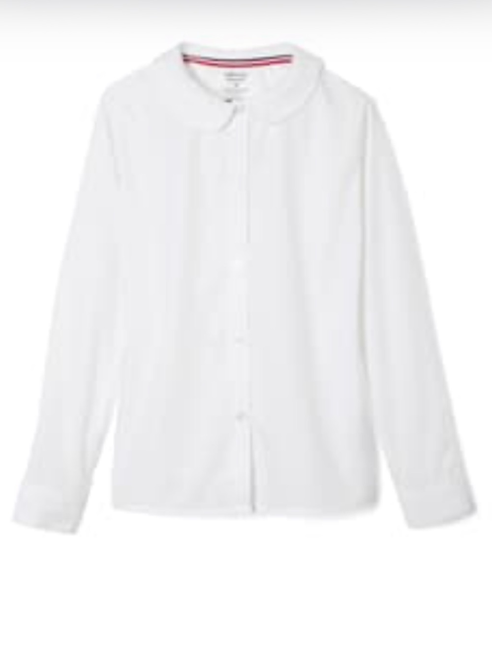 Janie and Jack White Long-Sleeve Peter Pan Collar Uniform Blouse